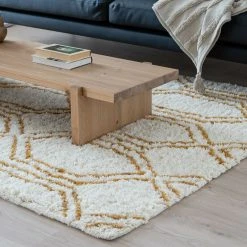 Veke Viima Villamatto 140x200 Cm Hiekka/okra -Anno Store Viima villamatto miljoossa 5