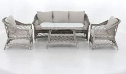 Vila Hven Sohvaryhmä Hiekan Värinen Polyrottinki/alumiini -Anno Store Vila Hven sohvaryhma hiekan varinen polyrottinki alumiini 0 1