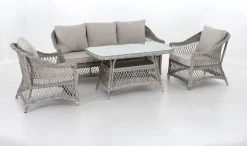 Vila Hven Sohvaryhmä Hiekan Värinen Polyrottinki/alumiini -Anno Store Vila Hven sohvaryhma hiekan varinen polyrottinki alumiini 1 1