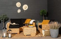 Veke Vorona 3-istuttava Rottinkisohva Luonnonväri/musta Pehmuste -Anno Store Vorona rottinkisohvapoyta miljoossa web pete 14