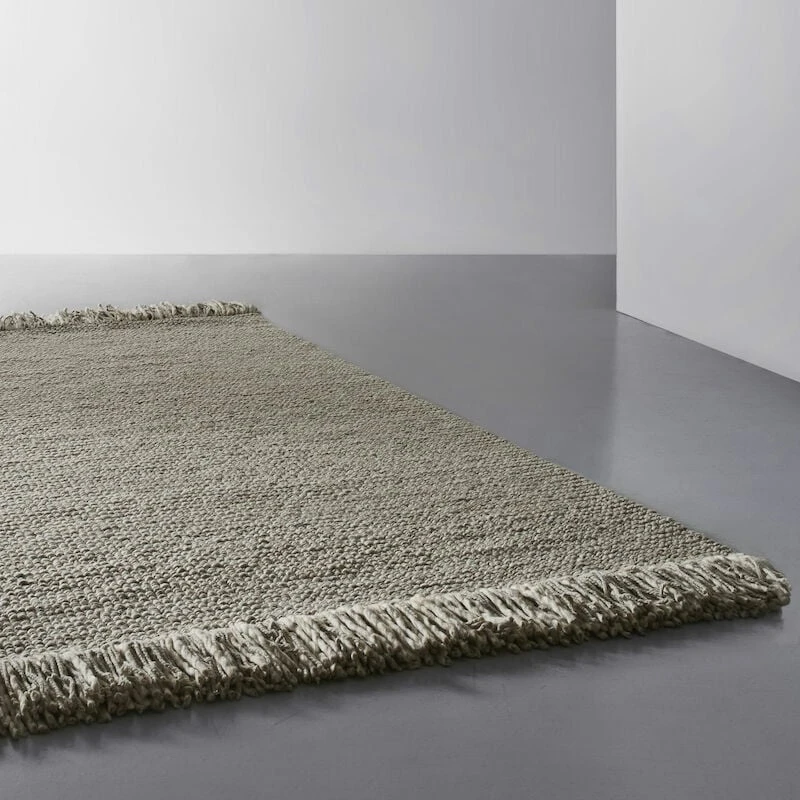 Anno Elf Villamatto 70x140cm Luonnonvalkoinen/luonnonharmaa Meleerattu 4 Anno Elf Villamatto 70x140cm Luonnonvalkoinen/luonnonharmaa Meleerattu - Image 2