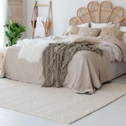 Anno Mukula Villasilmukkamatto Luonnonharmaa 200x290cm