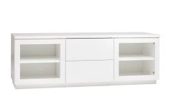 Hiipakka Anton Tv-taso 150 Cm Kirkas Lasi Valkoinen/saarni -Anno Store anton tv taso 150 kirkaslasi valk