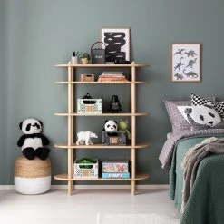 Veke Askel Avohylly 100x35x137 Cm Puuvalmis -Anno Store askel hyllysto hiekka lastenhuoneessa web 12