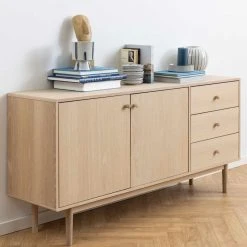 Ei Brändiä Aston Senkki 160x40x75 Cm Valkoöljytty Tammi -Anno Store aston senkki valkoolytyy tammi 6