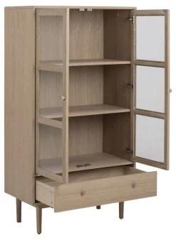 Ei Brändiä Aston Vitriini 80x40x145 Cm Valkoöljytty Tammi -Anno Store aston vitriini tammi 5