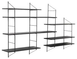 Ei Brändiä Belfast Seinähylly 196x25x111 Cm Musta -Anno Store belfast seinahylly 195x25x111cm musta 4