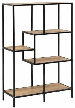 Eureka Dawson Hylly 80x33x120 Cm Musta/tammi -Anno Store dawson hylly 80x33x120 mustatammi