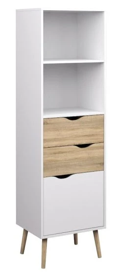 Tvilum Delta Kirjahylly Valkoinen/tammi -Anno Store delta kirjahylly valk tammi 1