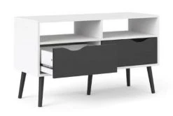 Tvilum Delta Tv-taso 100 Valkoinen/musta -Anno Store delta tv taso 100 valk musta 1