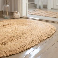 Fanni K Kehä Juuttimatto 120x180 Cm Ovaali Luonnonväri -Anno Store fanni k keha ovaali juuttimatto 2.1