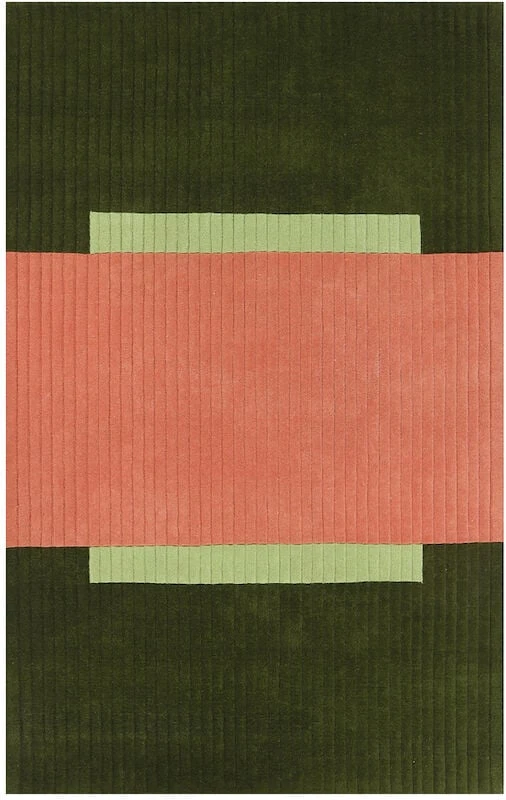 Finarte Jade Villamatto 140x200 Cm Vihreä/pinkki 4 Finarte Jade Villamatto 140x200 Cm Vihreä/pinkki - Image 2