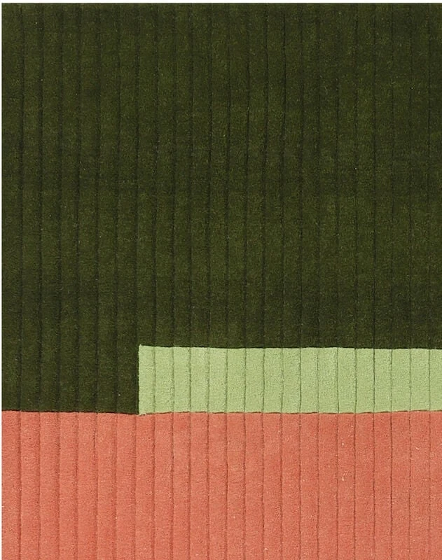 Finarte Jade Villamatto 140x200 Cm Vihreä/pinkki 5 Finarte Jade Villamatto 140x200 Cm Vihreä/pinkki - Image 3