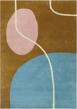 Anno Store -Anno Store finarte ruukku villamatto kultavaaleansininen