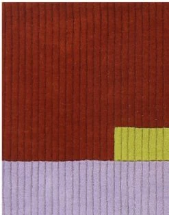 Finarte Umbra Villamatto 170x170 Cm Lila/ruoste