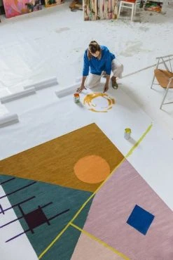 Finarte Zeniitti Villamatto 140x200 Cm Vaaleanpunainen/ruskea -Anno Store finarte zeniitti matto vaaleanpunainen ruskea miljookuva 1