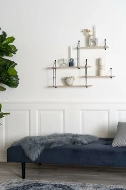 House Nordic Harlem Seinähylly Luonnonväri/musta -Anno Store harlem seinahylly luonnonvari musta 1