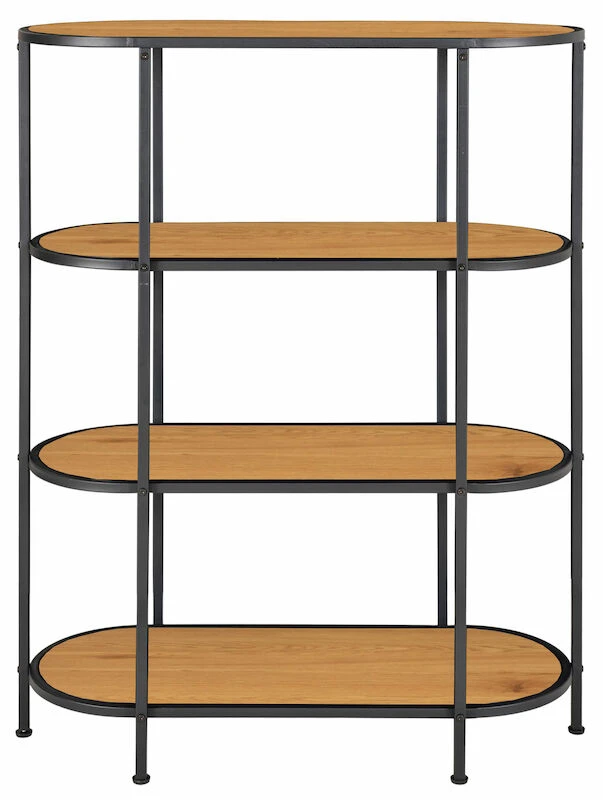 House Nordic Vita Ovaali Hylly 36x85x111 Cm Tammi/musta 4 House Nordic Vita Ovaali Hylly 36x85x111 Cm Tammi/musta - Image 2