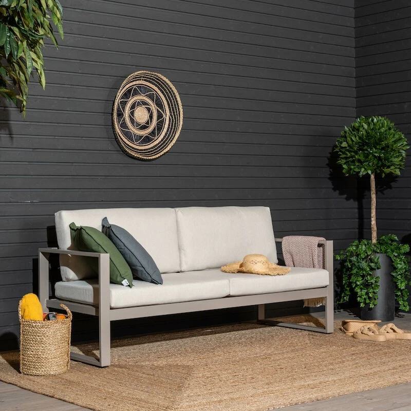 Veke Kallas 3-istuttava Sohva Greige, Hiekka Pehmusteet 4 Veke Kallas 3-istuttava Sohva Greige, Hiekka Pehmusteet - Image 2