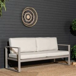 Veke Kallas 3-istuttava Sohva Greige, Hiekka Pehmusteet