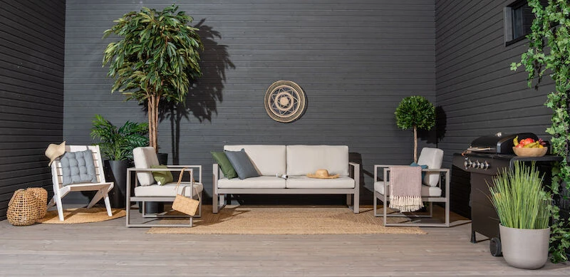 Veke Kallas 3-istuttava Sohva Greige, Hiekka Pehmusteet 7 Veke Kallas 3-istuttava Sohva Greige, Hiekka Pehmusteet - Image 5