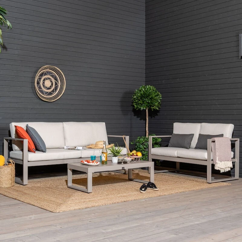 Veke Kallas Sohvaryhmä 3+2 Sohvapöydällä Greige/hiekka 6 Veke Kallas Sohvaryhmä 3+2 Sohvapöydällä Greige/hiekka - Image 4