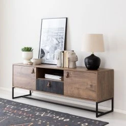 Eureka Kero Tv Taso 153x39 Cm Tammi/harmaa -Anno Store kero tv taso 153x39 cm web 9