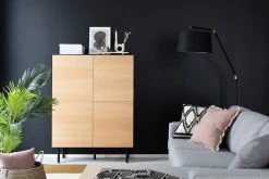 Veke Koto Kaappi 4-ovella Musta/tammi -Anno Store koto kaappi 4 ovella web 4