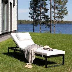 Veke Laituri Aurinkosänky Musta/valkoinen -Anno Store laituri aurinkosanky musta valkoinen web 6