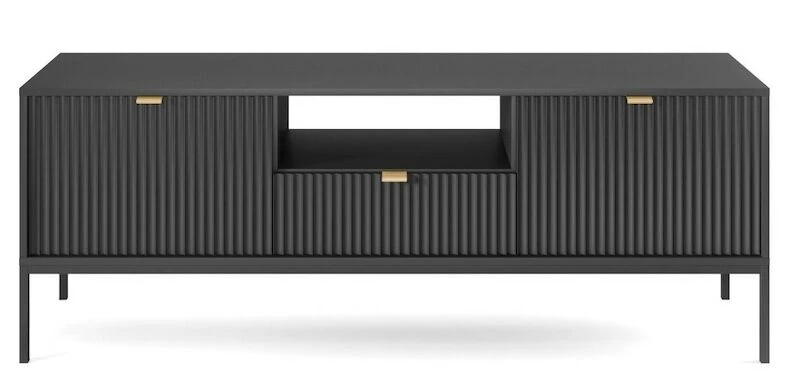 Eureka Latte Tv-taso 154x39 Cm Musta 6 Eureka Latte Tv-taso 154x39 Cm Musta - Image 4