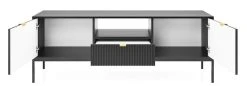Eureka Latte Tv-taso 154x39 Cm Musta