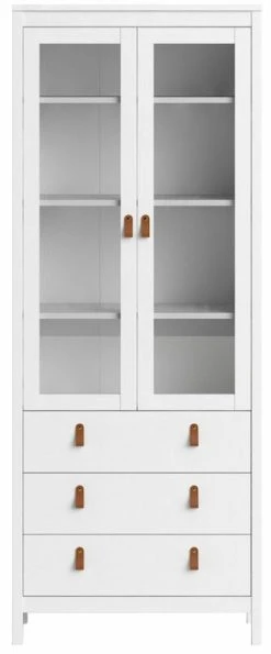 Tvilum Madrid Vitriini Leveä Valkoinen -Anno Store madrid levea vitriini valkoinen