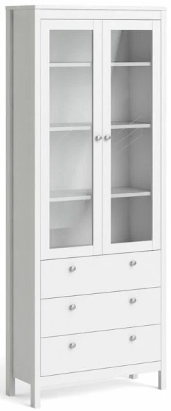 Tvilum Madrid Vitriini Leveä Valkoinen -Anno Store madrid levea vitriini valkoinen7