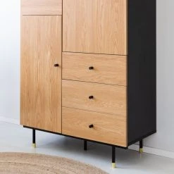 Veke Moda Kaappi 90x140 Musta/tammi -Anno Store moda kaappi 90x140 musta tammi web 5