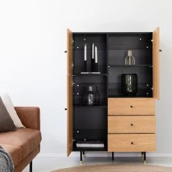 Veke Moda Kaappi 90x140 Musta/tammi -Anno Store moda kaappi 90x140 musta tammi web 7