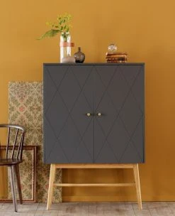 Rowico Rosswood Kaappi Harmaa/tammi -Anno Store monterey skap gratt ret pd 2