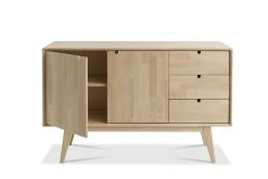 Kiteen Notte Senkki 120x36x75 Cm Koivu/lakattu