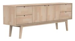 Kiteen Notte Tv-taso 160 Cm Koivu Lakattu