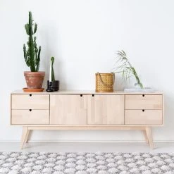 Kiteen Notte Tv-taso 160 Cm Koivu Lakattu -Anno Store notte tv taso 160cm koivu 5.jpg web