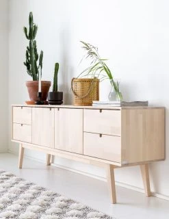 Kiteen Notte Tv-taso 160 Cm Koivu Lakattu -Anno Store notte tv taso 160cm koivu 6 web