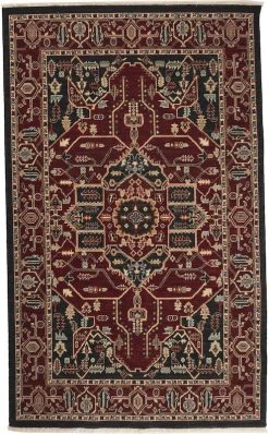 Mattokymppi Osir Villamatto 140x190 Cm Punainen -Anno Store osir villamatto2