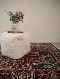 Mattokymppi Osir Villamatto 140x190 Cm Punainen -Anno Store osir villamatto4