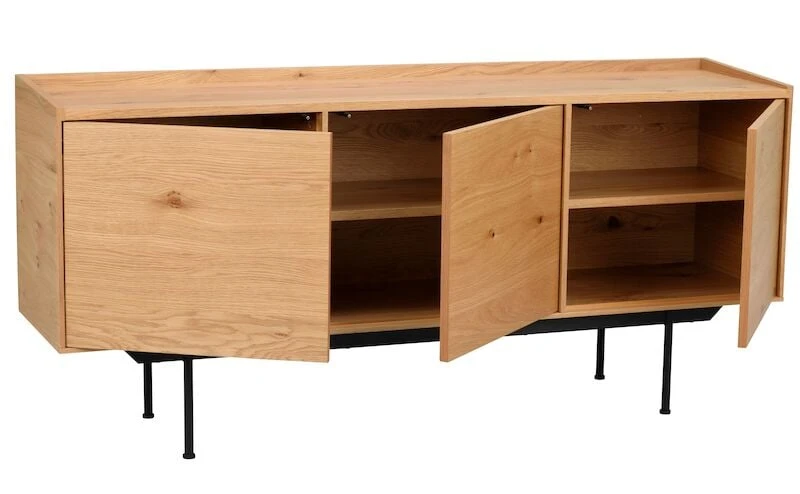 Rowico Brewerton Senkki 160x40x75 Cm Tammi/musta 3 Rowico Brewerton Senkki 160x40x75 Cm Tammi/musta