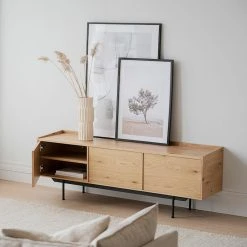 Rowico Brewerton Tv-taso 160x40x56 Cm Tammi/musta -Anno Store rowico brewerton tv taso 160x40x56cm tammi 1