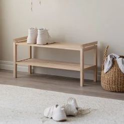 Rowico Confetti Kenkäteline 80 Cm öljytty Tammi -Anno Store rowico confetti kenkateline 8020cm valkopesty tammi 3