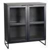 Rowico Everett Vitriini 95x41x105 Cm Valkopesty Tammi -Anno Store rowico everett kaappi lasiovilla 95x41x105cm musta 3