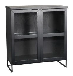 Rowico Everett Vitriini 95x41x105 Cm Valkopesty Tammi