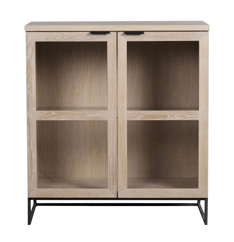 Rowico Everett Vitriini 95x41x105 Cm Valkopesty Tammi 4 Rowico Everett Vitriini 95x41x105 Cm Valkopesty Tammi - Image 2