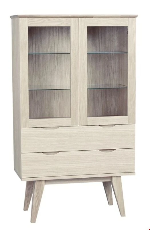 Rowico Filippa Vitriinikaappi Valkolakattu Tammi 3 Rowico Filippa Vitriinikaappi Valkolakattu Tammi
