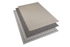 Mattokymppi Ruutu Matto 80x200cm Vaaleanharmaa